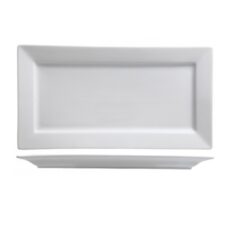Assiette rectangulaire blanche 28X15.5CM