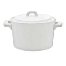 Cocotte avec couvercle blanche 20cl