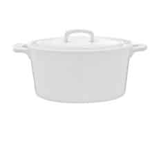 Cocotte avec couvercle blanche 43cl